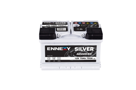 Ennexy Silver Advanced 12V 75AH 750A